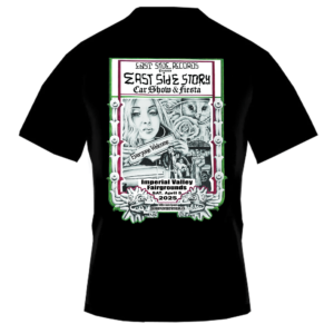 East Side Story Car Show – Official Black T-Shirt (Imperial Valley)