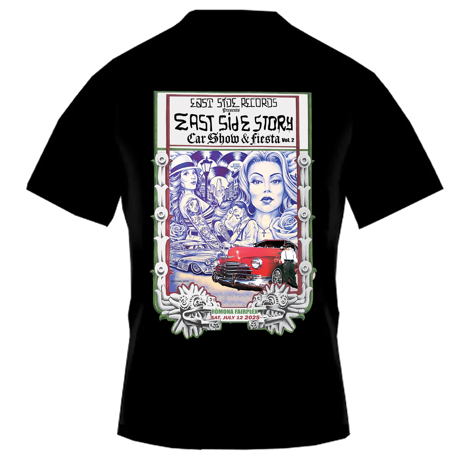 East Side Story Car Show – Car Show Black T-Shirt (Pomona)