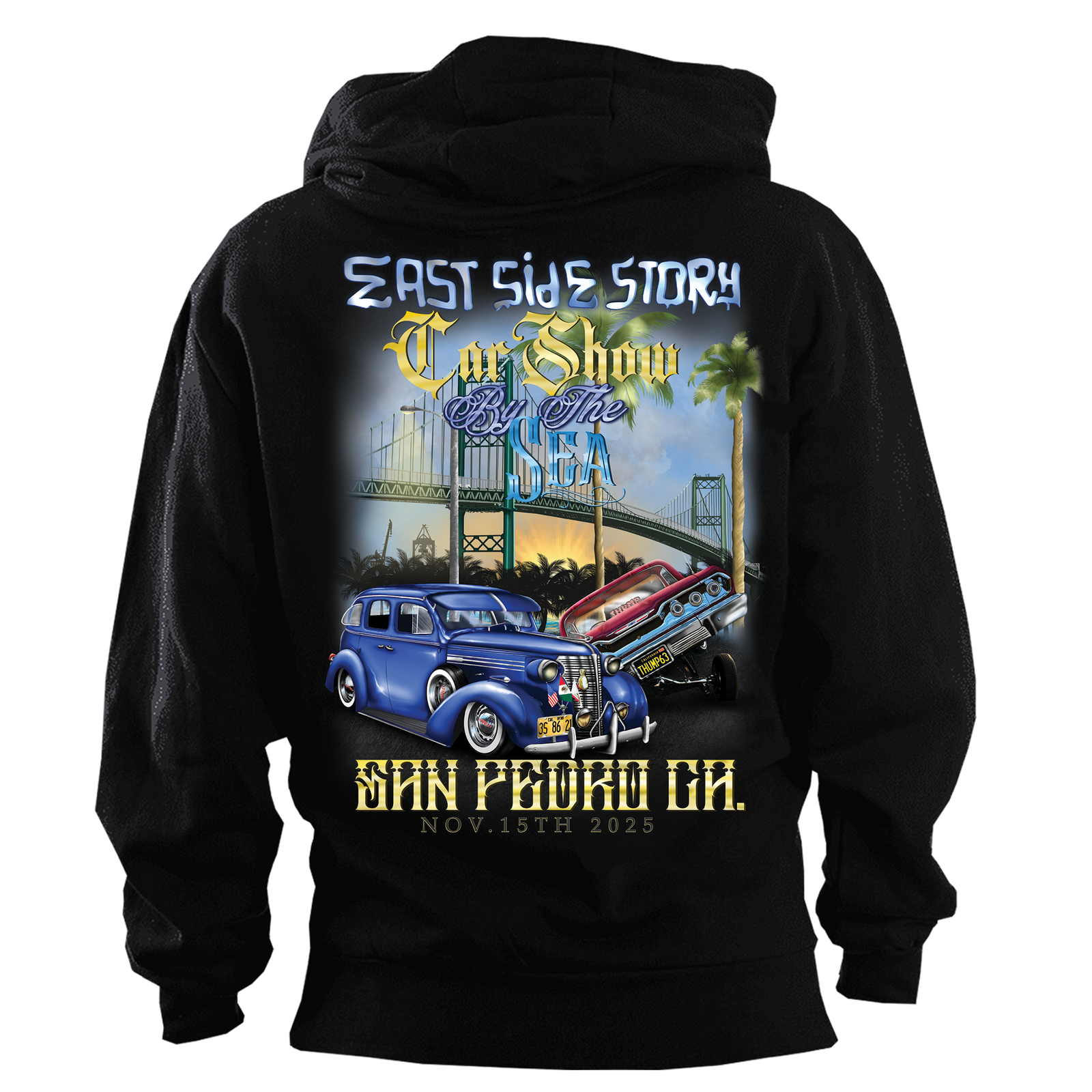 (Pre-Order) East Side Story Car Show By The Sea - San Pedro [Hoodie - Black]