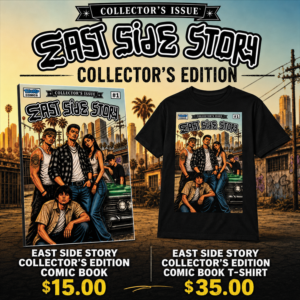 East Side Story Comic Book and T-Shirt Bundle-Collector’s Edition